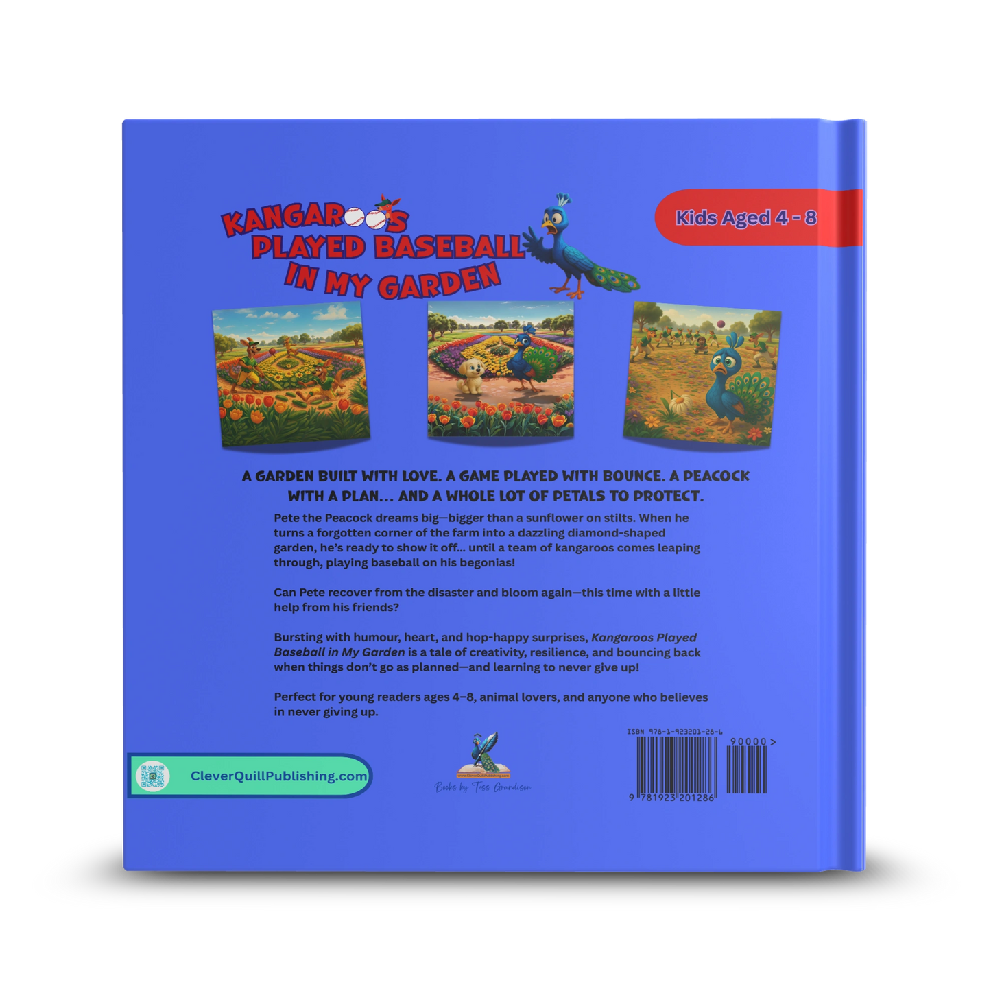 Kangaroos Played Baseball in My Garden (HARDCOVER) | Children's Book about Not Giving Up