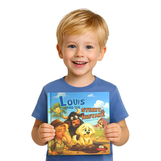 Louis and the Stinky Mistake: Look Before You Leap (HARDCOVER) | Children's Book about Making Mistakes