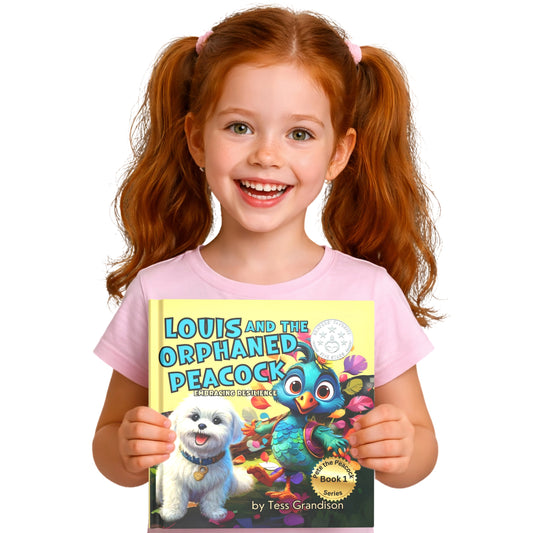 Louis and the Orphaned Peacock: Embracing Resilience (HARDCOVER) | Children's Book on Resilience